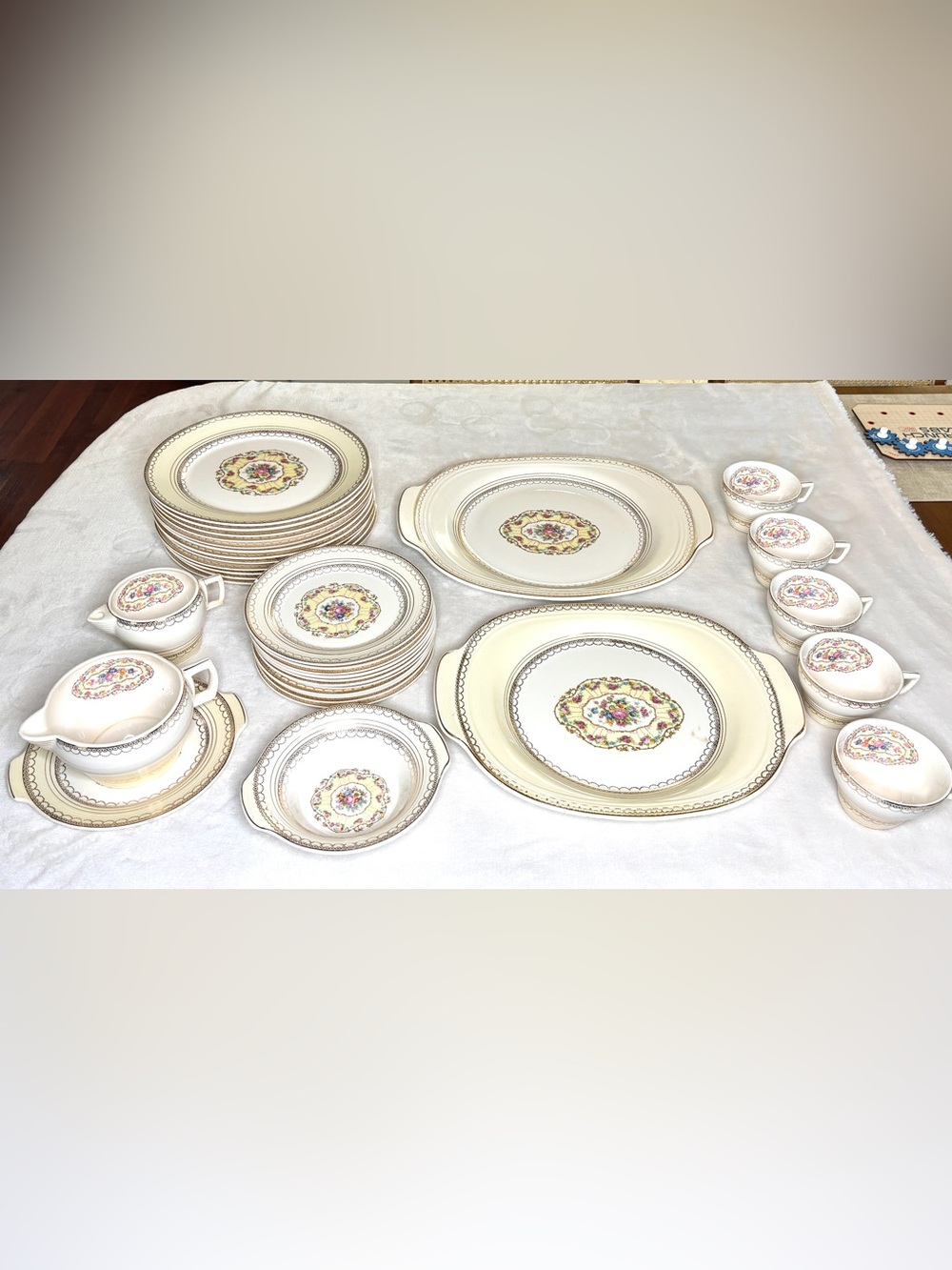 Vintage 1940s Triumph American Limoges Royal Imperial Delight 22K Dish Set